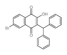 1,4-Naphthalenedione,6-bromo-3-(diphenylmethyl)-2-hydroxy-结构式