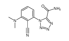 1H-Tetrazole-5-carboxamide,N-[2-cyano-3-(dimethylamino)phenyl]-(9CI) Structure
