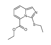 ethyl 3-(ethylthio)imidazo[1,5-a]pyridine-5-carboxylate结构式