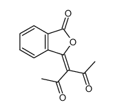 3-(3-oxo-1,3-dihydroisobenyofuran-1-ylidene)pentane-2,4-dione Structure