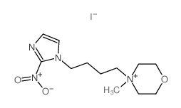 4-methyl-4-[4-(2-nitroimidazol-1-yl)butyl]-1-oxa-4-azoniacyclohexane structure