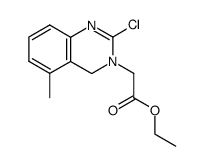 ethyl 2-chloro-5-methyl-3,4-dihydroquinazoline-3-acetate结构式