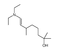 8-(diethylamino)-2,6-dimethyloct-7-en-2-ol结构式