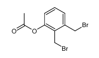 2,3-bis(bromomethyl)phenyl acetate Structure