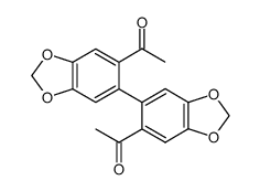 1,1'-([5,5'-bibenzo[d][1,3]dioxole]-6,6'-diyl)bis(ethan-1-one)结构式