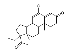 6-Chloro-17-ethylpregna-4,6-diene-3,20-dione structure