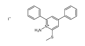2-methylsulfanyl-4,6-diphenylpyridin-1-ium-1-amine,iodide Structure