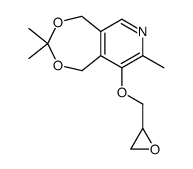 (epoxy9-2,3 propoxy)-8 trimethyl-2,2,7 pyrido-[4,5-e]dioxa-1,3 cycloheptane Structure