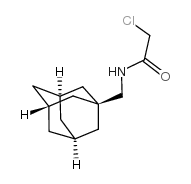 N-(1-金刚烷甲基)-2-氯乙酰胺结构式