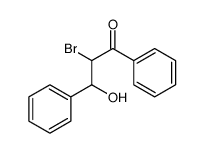 2-bromo-3-hydroxy-1,3-diphenylpropan-1-one Structure