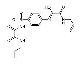 N'-[4-[[2-oxo-2-(prop-2-enylamino)acetyl]sulfamoyl]phenyl]-N-prop-2-enyloxamide结构式