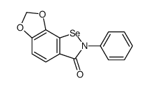2-phenyl-[1,3]dioxolo[4,5-g][1,2]benzoselenazol-3-one结构式