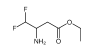 ethyl 3-amino-4,4-difluorobutanoate Structure