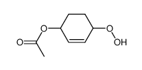1-acetoxy-2-cyclohexene-4-hydroperoxide Structure