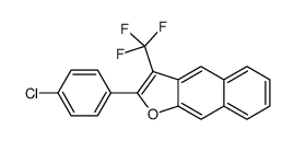 2-(4-chlorophenyl)-3-(trifluoromethyl)benzo[f][1]benzofuran结构式