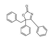 5-benzyl-4,5-diphenyl-1,3-oxazol-2-one Structure