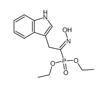 diethyl 1-hydroxyimino-2-(3-indolyl)ethanephosphonate结构式