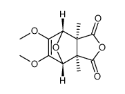 5,6-dimethoxy-2endo,3endo-dimethyl-7-oxabicyclo[2.2.1]hept-5-ene-2,3-dicarboxylic anhydride Structure