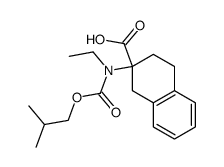 2-(Ethyl-isobutoxycarbonyl-amino)-1,2,3,4-tetrahydro-naphthalene-2-carboxylic acid结构式