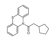 2-cyclopentyl-1-phenothiazin-10-ylethanone结构式