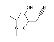 3-[tert-butyl(dimethyl)silyl]oxy-4-hydroxybutanenitrile Structure
