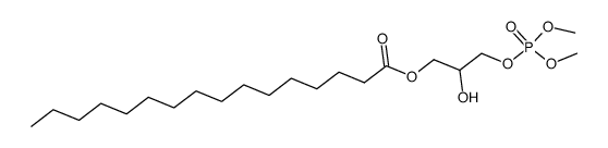 (R)-3-((dimethoxyphosphoryl)oxy)-2-hydroxypropyl palmitate Structure