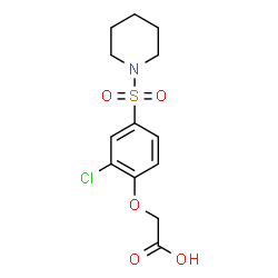 [2-CHLORO-4-(1-PIPERIDINYLSULFONYL)PHENOXY]-ACETIC ACID picture