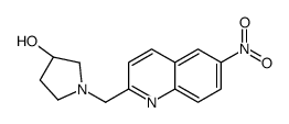 (3R)-1-[(6-nitroquinolin-2-yl)methyl]pyrrolidin-3-ol Structure