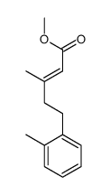 methyl 3-methyl-5-(2-methylphenyl)pent-2-enoate结构式