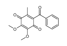 2-benzoyl-5,6-dimethoxy-3-methylcyclohexa-2,5-diene-1,4-dione Structure