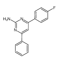 2-amino-4-(4-fluorophenyl)-6-phenylpyrimidine结构式