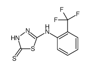 1,3,4-Thiadiazole-2(3H)-thione, 5-[[2-(trifluoromethyl)phenyl]amino]结构式