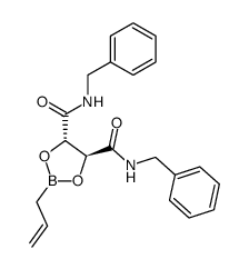 2-allyl-N,N'-dibenzyl-1,3,2-dioxaborolane-4,5-dicarbamide结构式