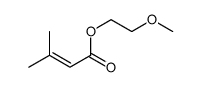 2-methoxyethyl 3-methylbut-2-enoate结构式