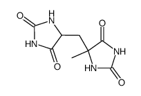 5-methyl-5,5'-methanediyl-bis-imidazolidine-2,4-dione结构式