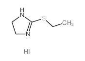 1H-Imidazole,2-(ethylthio)-4,5-dihydro-, hydriodide (1:1) Structure