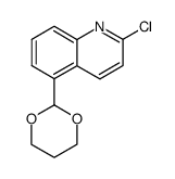 Quinoline, 2-chloro-5-(1,3-dioxan-2-yl)- (9CI)结构式