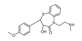 (2S,3S)-3-hydroxy-2-(4-methoxyphenyl)-5-[2-(methylamino)ethyl]-2,3-dihydro-1,5-benzothiazepin-4-one Structure