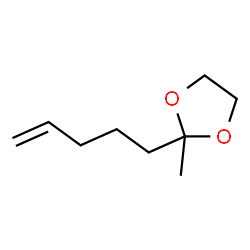 1,3-Dioxolane,2-methyl-2-(4-pentenyl)- (9CI)结构式