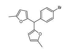 2-[(4-bromophenyl)-(5-methylfuran-2-yl)methyl]-5-methylfuran结构式