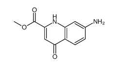 methyl 7-amino-4-oxo-1H-quinoline-2-carboxylate结构式