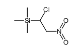 (1-chloro-2-nitroethyl)-trimethylsilane Structure