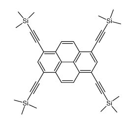 1,3,6,8-tetrakis(trimethylsilanylethynyl)pyrene Structure