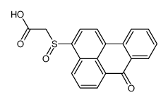 (7-oxo-7H-benz[de]anthracene-3-sulfinyl)-acetic acid结构式