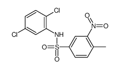 N-(2,5-dichlorophenyl)-4-methyl-3-nitrobenzenesulfonamide结构式