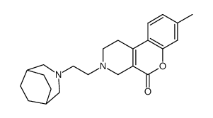 3-[2-(3-Azabicyclo[3.2.2]non-3-yl)ethyl]-1,2,3,4-tetrahydro-8-methyl-5H-[1]benzopyrano[3,4-c]pyridin-5-one结构式