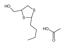 acetic acid,[(2R,4R)-2-butyl-1,3-dithiolan-4-yl]methanol Structure