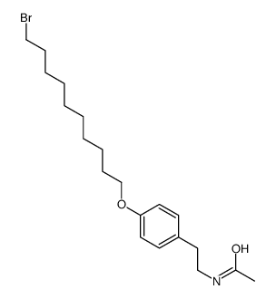 N-[2-[4-(10-bromodecoxy)phenyl]ethyl]acetamide Structure