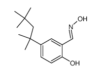 2-hydroxy-5-(1,1,3,3-tetramethylbutyl)-benzaldehyde E-oxime Structure