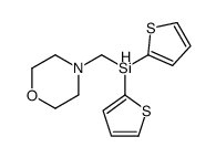 morpholin-4-ylmethyl(dithiophen-2-yl)silane结构式